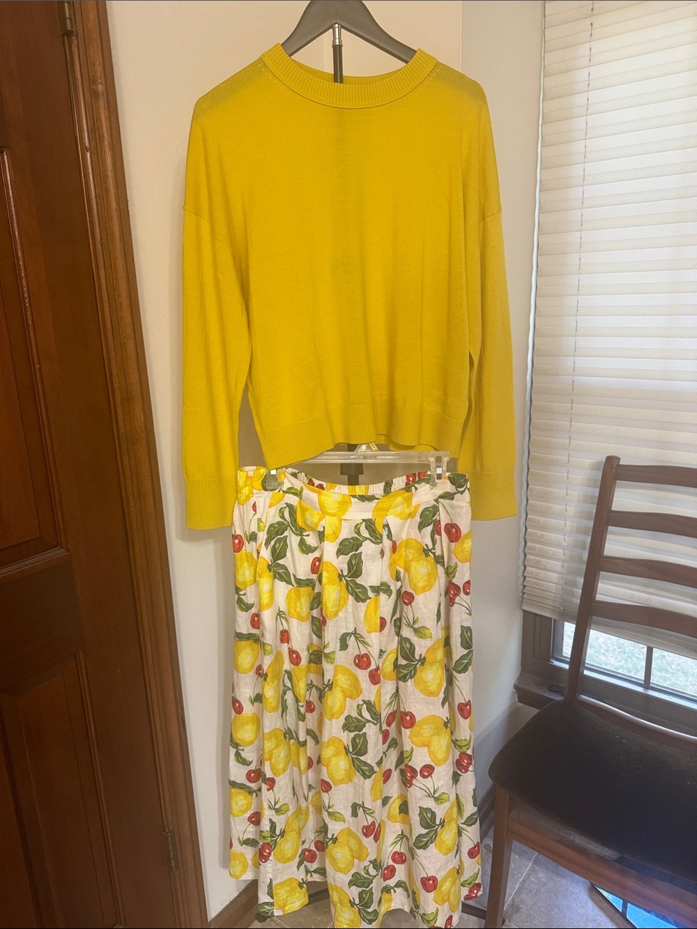 Banana Republic Lemon Yellow Crewneck Sweater